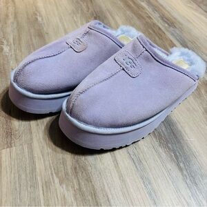 UGG Discoquette Genuine Shearling Slide Slipper in Lavender size 9